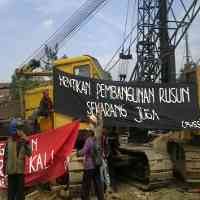 Warga Stren Kali Ngeluruk Proyek Rusunawa Gunungsari