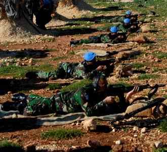 Indobatt Gelar Latihan Menembak