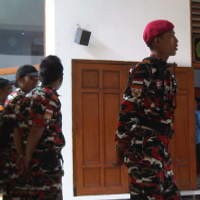  Laskar Merah Putih Kawal Sidang Kompol Arafat di PN Jaksel