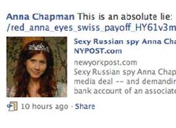 Mata-mata Cantik Rusia Sangkal Jual Kisahnya Rp 2,2 Miliar