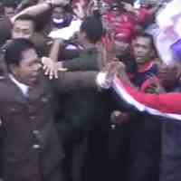 Buruh & Jaksa Warnai Peringati Hari Adhyaksa di Kejati Jatim