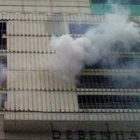 Simulasi Kebakaran di Sency