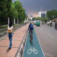 Jalur Khusus Sepeda Mulai Dikerjakan