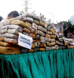 Barang Bukti Senilai Rp 40 M Dimusnahkan