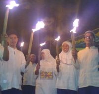 Pawai Obor, Sulut Semangat Ramadan di Jantung Jakarta