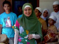 Marshanda Ultah di Panti Asuhan