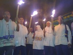 Pawai Obor, Sulut Semangat Ramadan di Jantung Jakarta