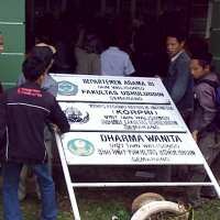 Demo Mahasiswa IAIN Semarang Ricuh, Papan Fakultas Roboh