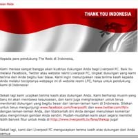 Dari Liverpool untuk Penggemarnya di Indonesia
