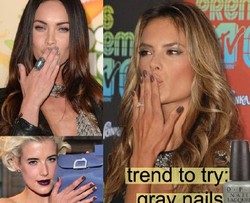Tampil Edgy Modern Dengan Cat Kuku Abu-abu