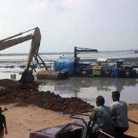 Gunungan Lumpur di Dekat Semburan Utama Longsor