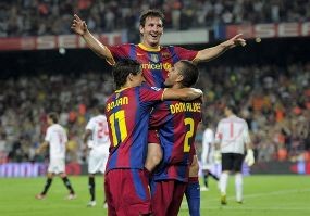 Trigol Messi Antar Barca Juara