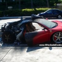 Lagi, Ferrari 458 Italia Terbakar Hebat