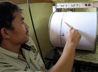 Seismograf Pantau Gunung Sinabung