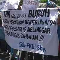 THR Tak Cair, Karyawan Sinar Supermarket Bintoro Demo Lagi