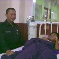 Jenguk Makmun, Wawali Kota Janji Tanggung  Biaya Perawatan