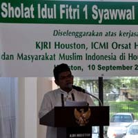 Meriahnya Perayaan Lebaran di Houston