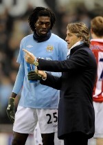 Mancini Bantah Ribut dengan Adebayor