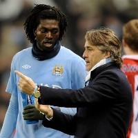 Mancini Bantah Ribut dengan Adebayor
