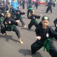 Ratusan Pendekar Cilik Ramaikan Bandung Air Show