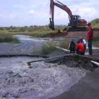 Semburan Muncul di Dekat Kolam Penampungan Lumpur Lapindo 