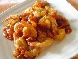 Resep Udang: Udang Goreng Telur Saus Bolognaise