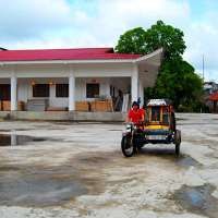 Becak Motor dan Vihara Kuno di Siantar