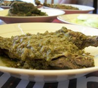 Gulai Itiak Lado Mudo & Nasi Kapau