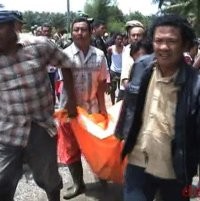 Mayat Tersangka Dibawa di RS Bhayangkara Medan