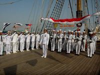 HUT TNI di Atas KRI Dewaruci