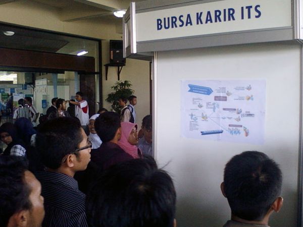 Ribuan Pencari Kerja Serbu Bursa Karir ITS