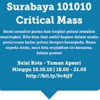 Surabaya Critical Mass Suarakan Penurunan Emisi Nanti Malam