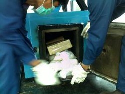 BNN Musnahkan Heroin dan Sabu Senilai Rp 10 Miliar