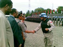 140 Personel FPU Kontingen Indonesia III Dilepas ke Sudan