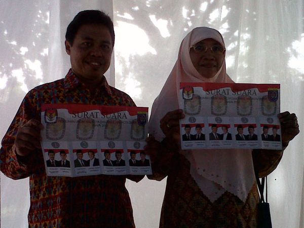 Nur Mahmudi Mencoblos