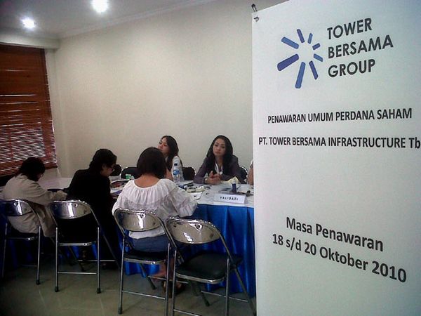 Tower Bersama Tawarkan Saham ke Masyarakat