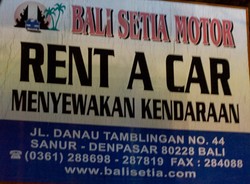 Rental Mobil Bali Setia Motor