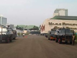  DPR Masih Sepi Pendemo, 4 Water Cannon Siaga