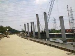 Masih Dibangun, Jl RE Martadinata Ambrol Belum Bisa Dilewati