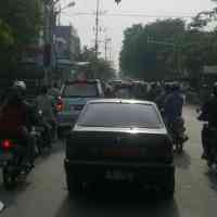 Urai Kemacetan Lalin Darmo Indah, Dishub Pasang Traffic Light