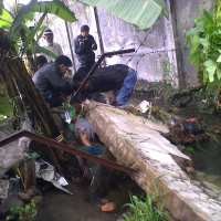 Brukk!! Tembok 50 Meter Tewaskan Seorang Tunawisma