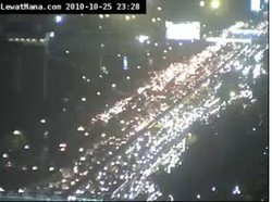 Jelang Subuh, Jalanan di Jakarta Mulai Lengang