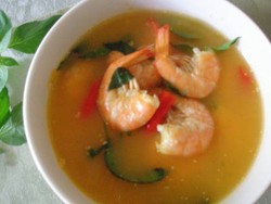 Resep Udang: Udang Kuah Asam Pedas