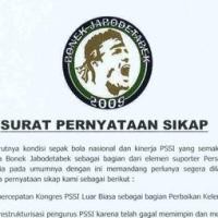 Kutipan Surat Pernyataan Sikap Bonek