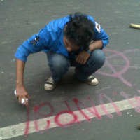 Mahasiswa Coreti Jl Diponegoro, Lalin Macet Total