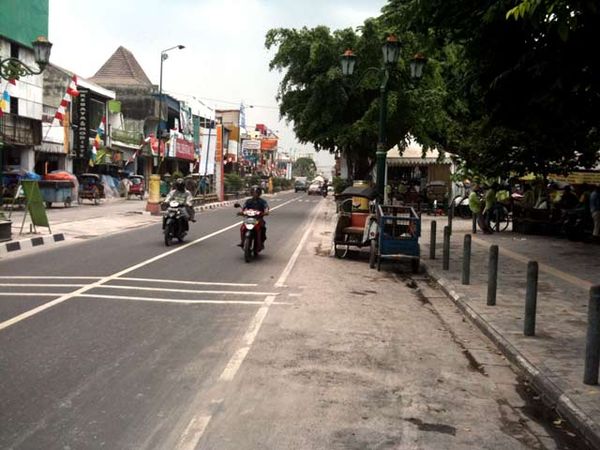 Debu di Malioboro Mulai Berkurang