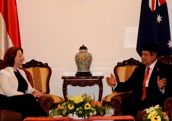 Presiden SBY Menerima PM Australia