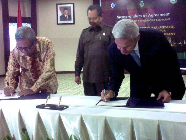 Pusri dan PKT Gandeng Jordan