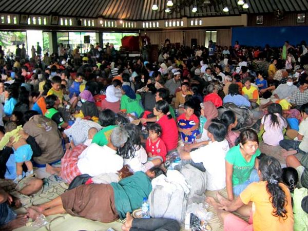 4 Ribu Orang Mengungsi di Kantor Pemkab Klaten