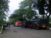 Penjagaan di UI Jelang Kedatangan Obama